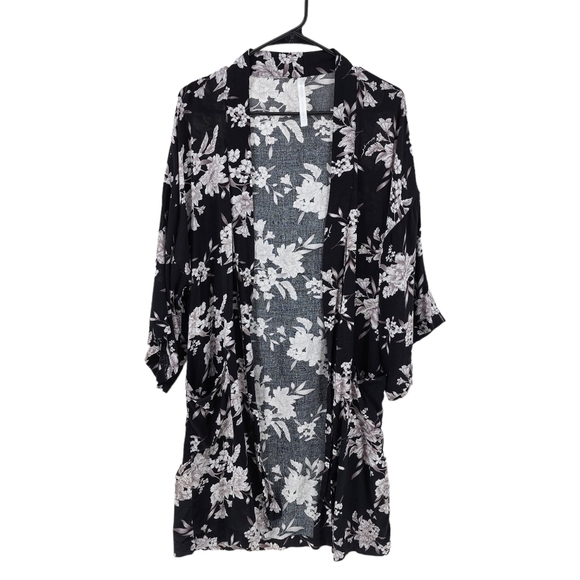 Spiritual Gangster Women's Floral Kimono Cardigan - Picture 2 of 7